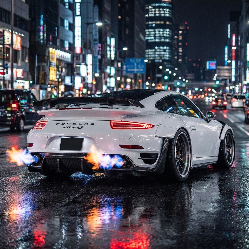 Porsche Turbo S Rear